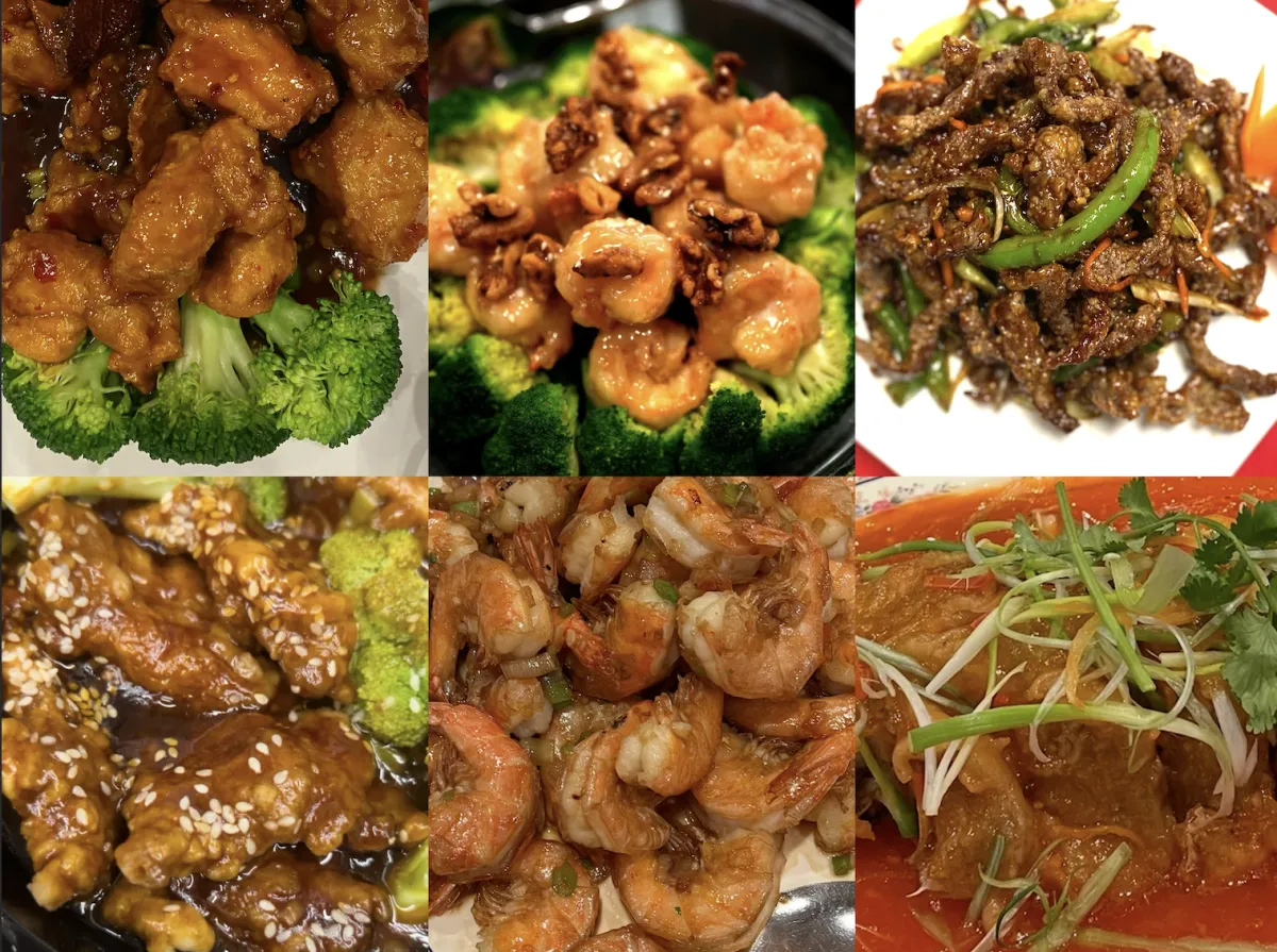 Customizable American Chinese dishes